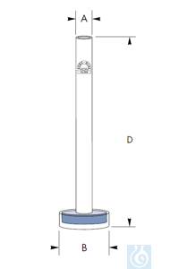 Gas distribution tube, type A, disc Ø 30 mm, Por. 4, Robu® Gas distribution tube, type A, disc Ø...